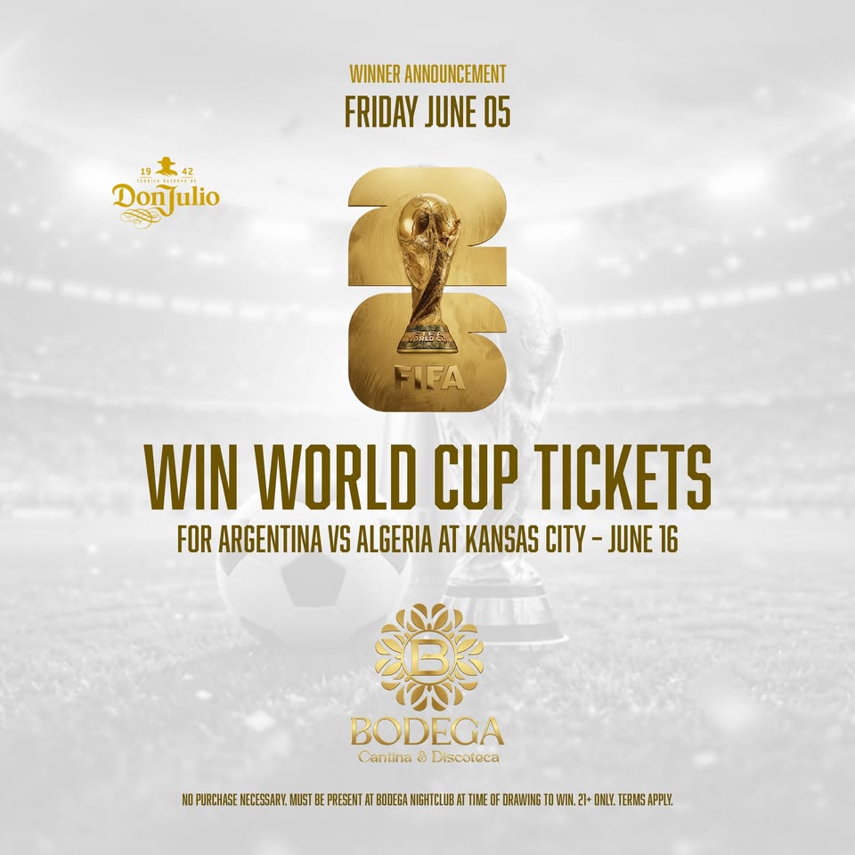 Win World Cup Tickets @ Bodega